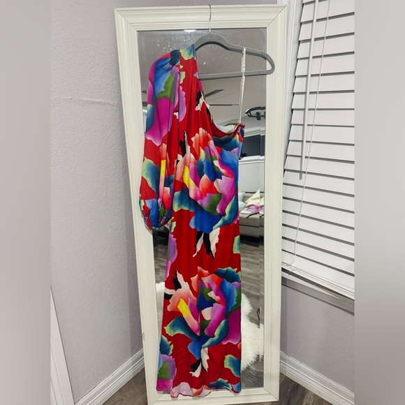 Farm Rio One Shoulder Slim Column Dress - Picture 5 of 7